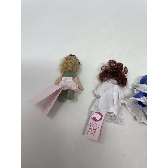 6 Vintage Cameo Kids Collection Mini Jointed Poseable Porcelain Dolls 4” Inches - Picture 8 of 8